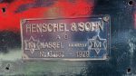 Fabrikschild des Tenders - von Henschel
