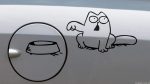 Simon\'sCat auf einem Auto