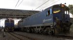 Lokwechsel in Beaufort West - rechts der \"Blue Train\"