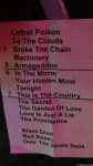 Setlist Age of Heaven