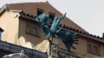 Gefallener Engel an der Plaza Mayor