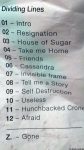 Setlist Dividing Lines