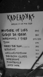 Setlist Kadeadkas
