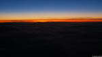 Sonnenuntergang auf dem Hinflug