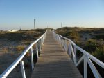 Weg zum Strandclub