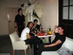 The Exploding Boy backstage
