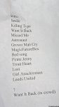 Setlist Amanda Palmer & The Grand Theft Orchestra