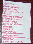 Setlist The Deep Eynde