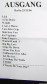 Setlist Ausgang
