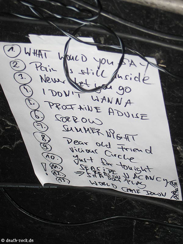 Setlist The Cold