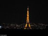 Eiffelturm bei Nacht, vom Montmartre