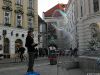 Seifenblasenkünstler am Michaelerplatz