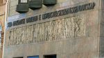 Relief am Gebäude einer Versicherung