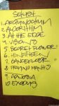 Setlist Aeon Sable