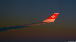 Sonnenuntergang im Flieger