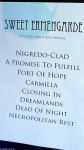 Setlist Sweet Ermengarde