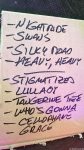 Setlist Laura Carbone