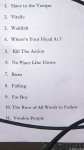 Setlist Kill the Action