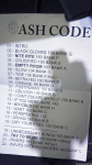Setlist Ash Code