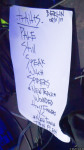 Setlist Traitrs