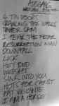 Setlist Ausgang
