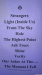 Setlist Golden Apes