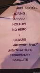 Setlist Desperate Journalist