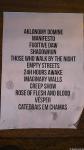 Setlist Plastique Noir