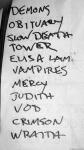 Setlist Altar de Fey