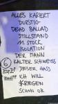 Setlist Die Anstalt
