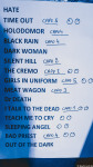 Setlist Sexblood