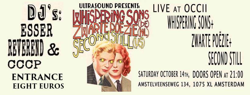 Whispering Sons, Second Still & Zwarte Poëzie in Amsterdam
