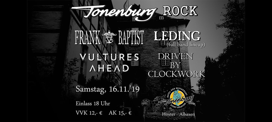 16.11.2019: Tonenburg Rock in Höxter