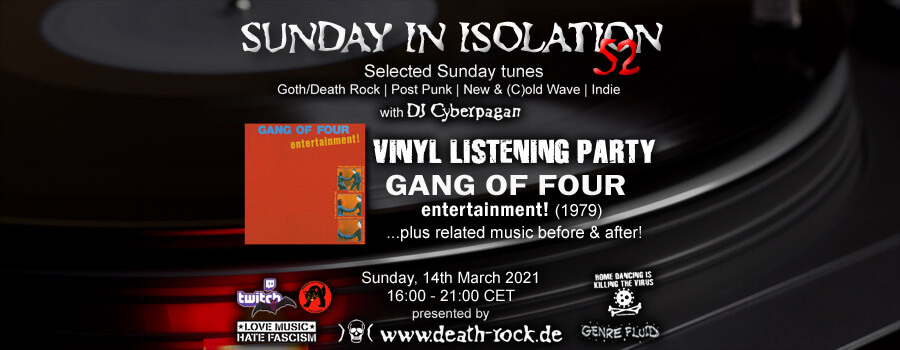 14.03.2021: Sunday in Isolation #52 Livestream