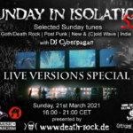 21st March 2021: Sunday in Isolation #53 Livestream