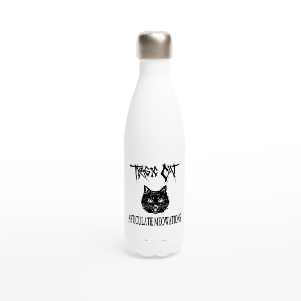 Tragic Cat Water Bottle