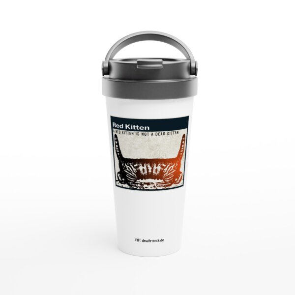 Red Kitten Travel Mug