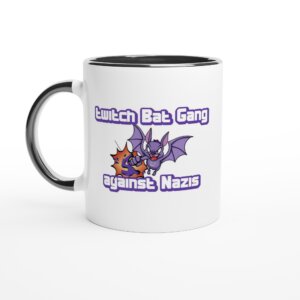 Twitch Bat Gang against Nazis Tasse