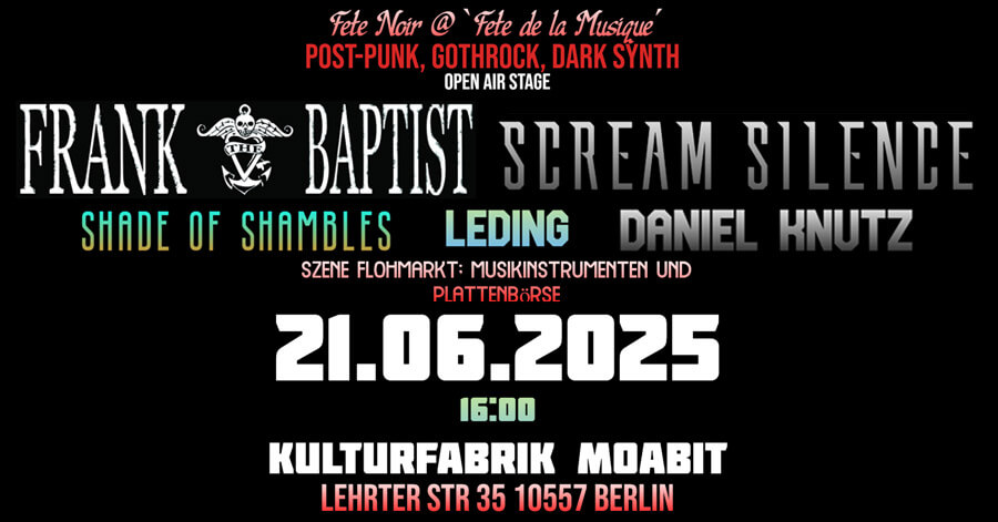 21.06.2025: Fete Noir in Berlin