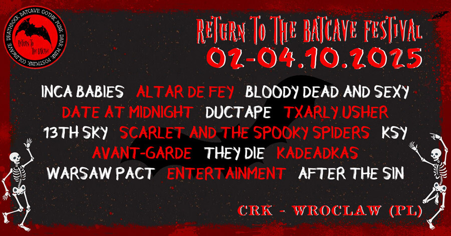 02.-04.10.2025: Return to the Batcave Festival in Wroclaw