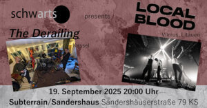19.09.2025: Local Blood & The Derailing in Kassel