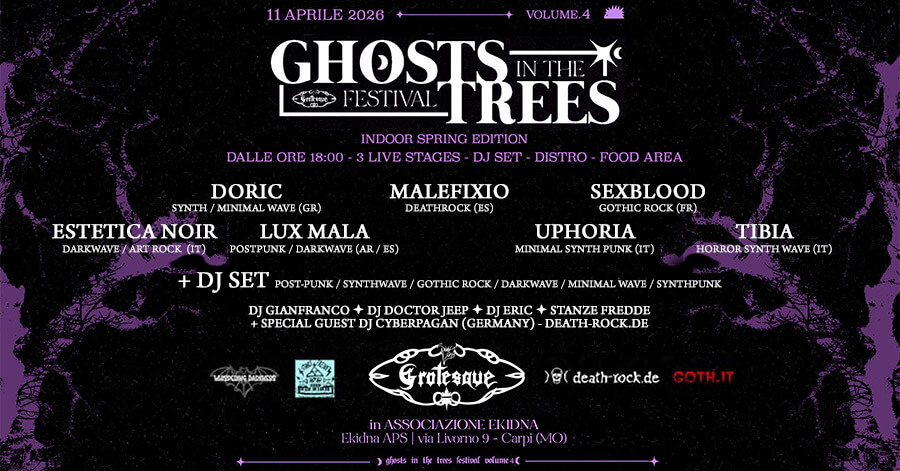 11.04.2026: Ghosts in the Trees Festival in Carpi