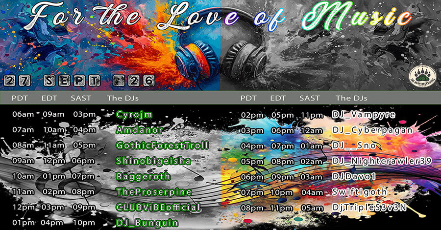 27 September 2026: For the Love of Music Raid Train